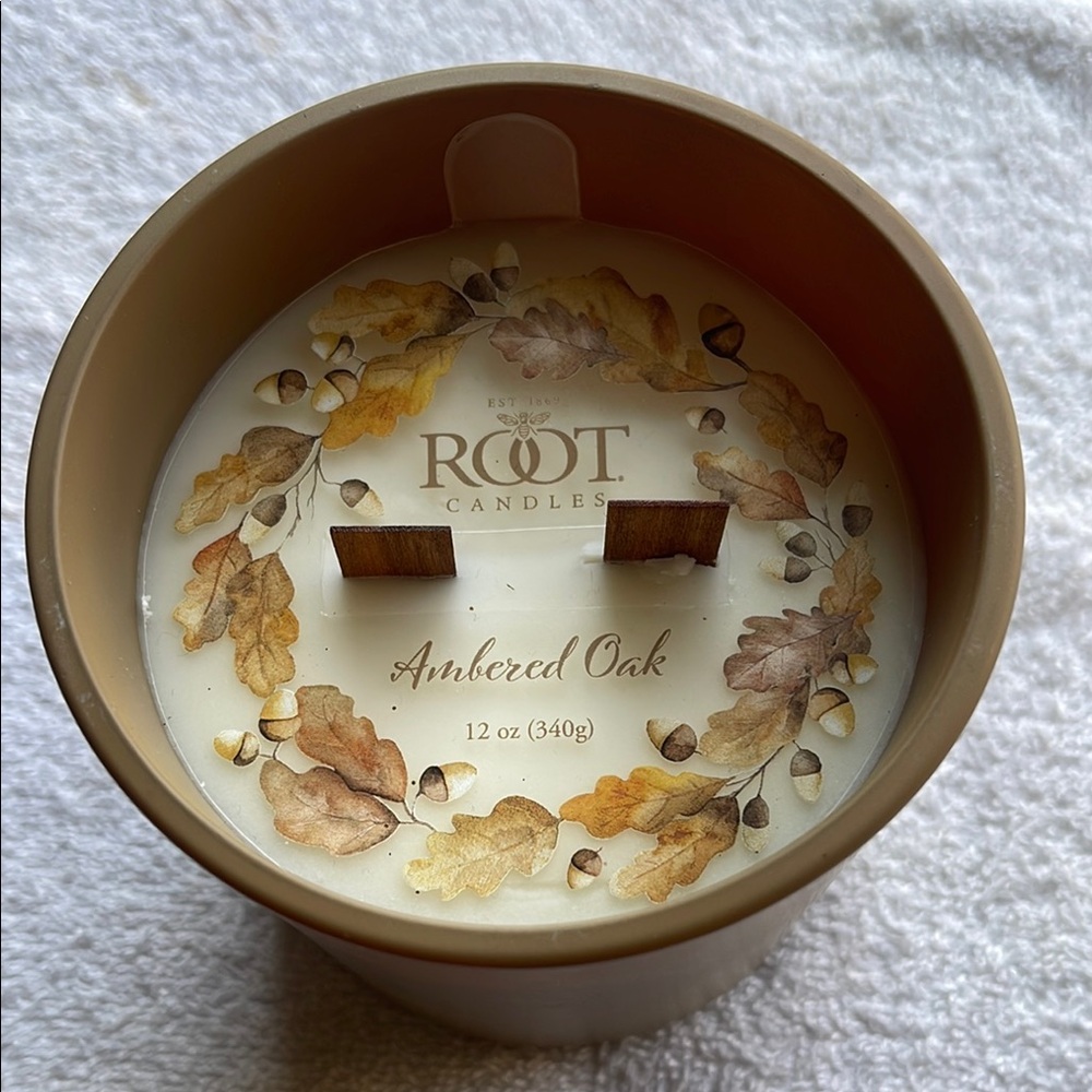 Root Candles Ambered Oak Candle